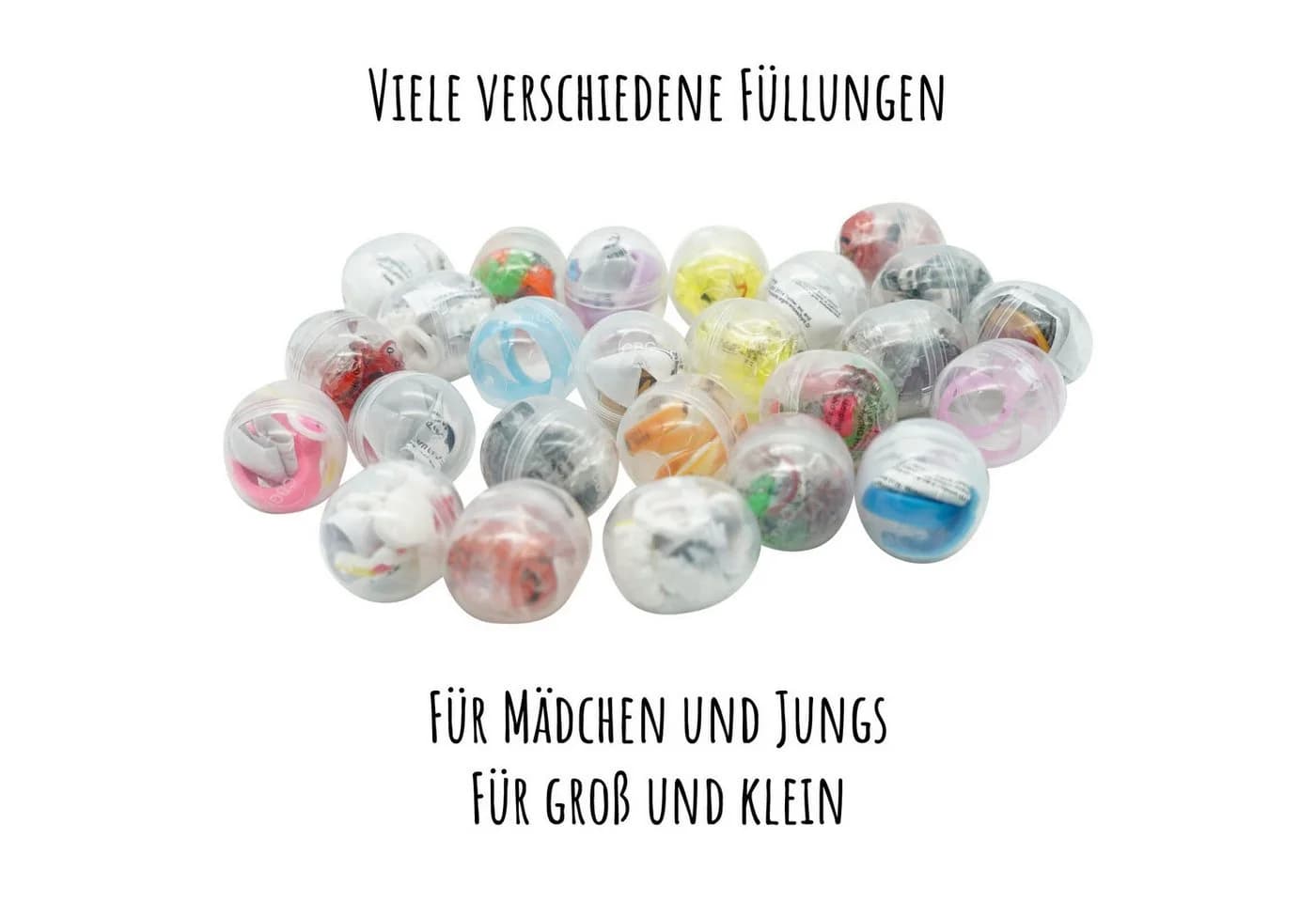 what the shop Spielfahrzeug-Erweiterung K11 Kapseln gefüllt Standard Mix mit Spielzeug – ideal für Automaten, robuste Kunststoffkapseln - Bild 3