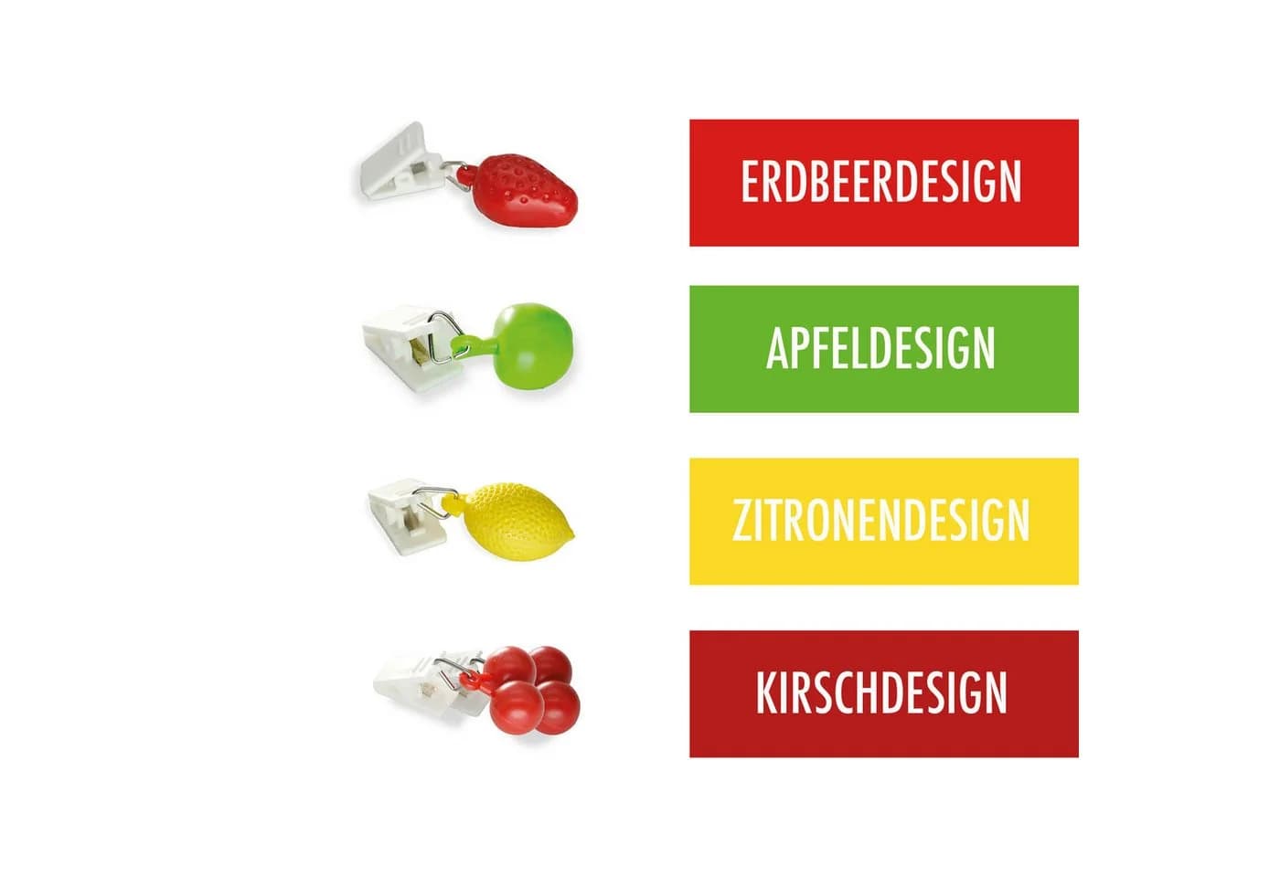 Osma Dekofigur 16er Set Tischdeckengewichte Obst Design Bunt - Bild 3