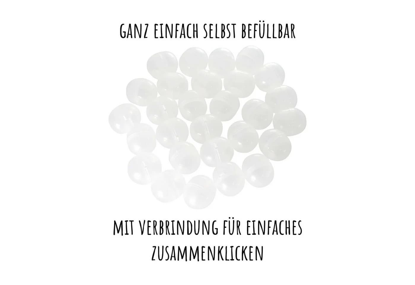 what the shop Spielzeugtruhe Kapseln K11 Leer Transparent – 100 Stück - Bild 3