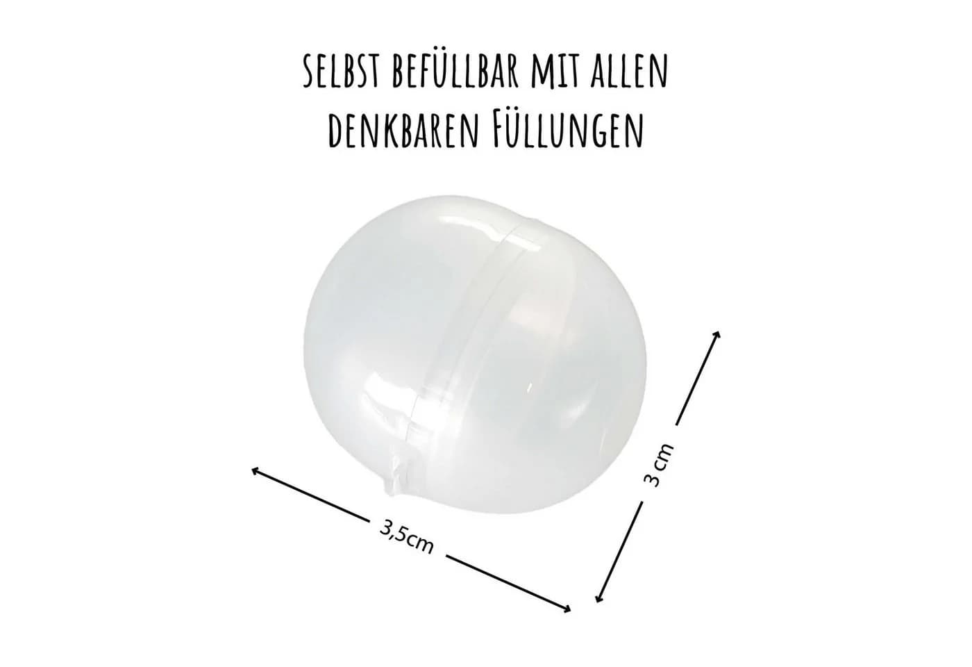 what the shop Spielzeugtruhe Kapseln K11 Leer Transparent – 100 Stück - Bild 5