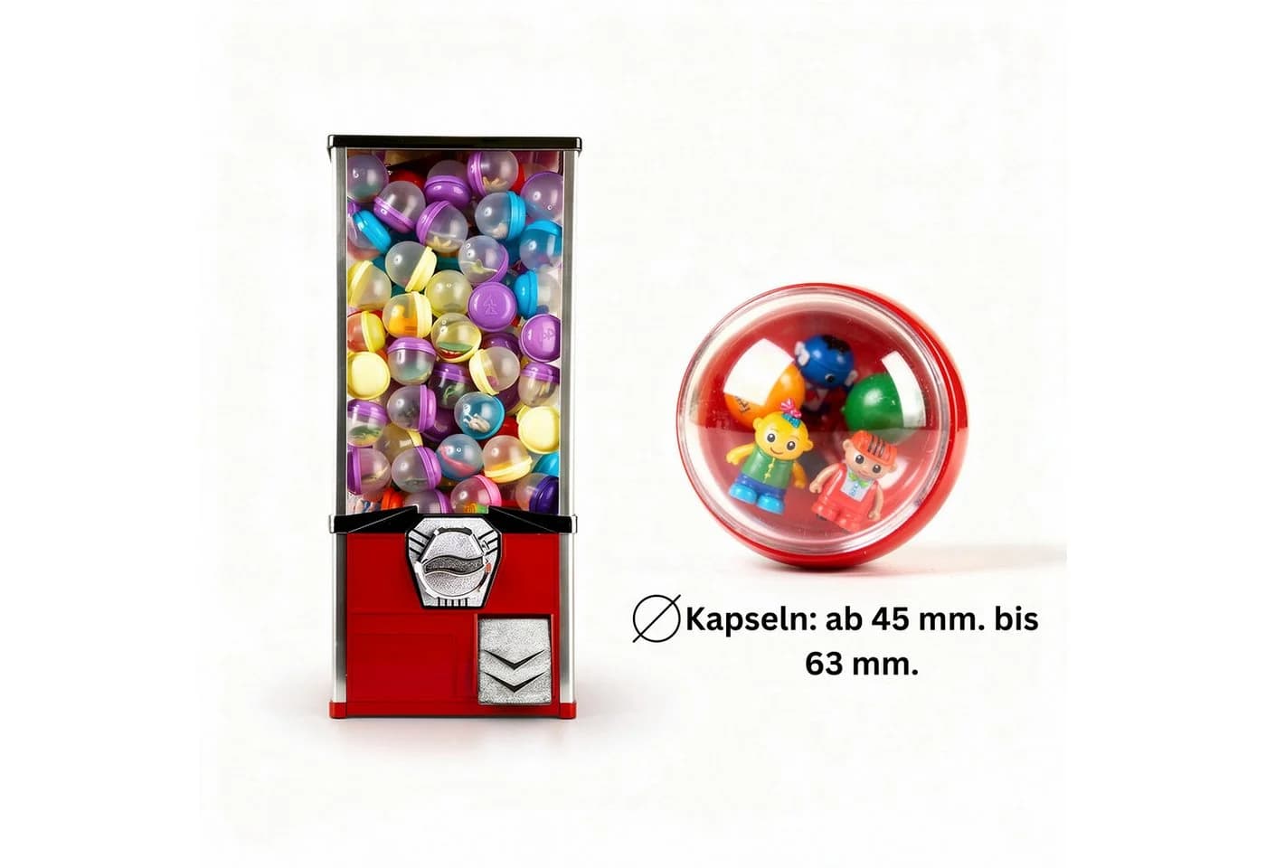 what the shop Spieltisch Kapselautomat Retro mit Drehmechanismus - Bild 4