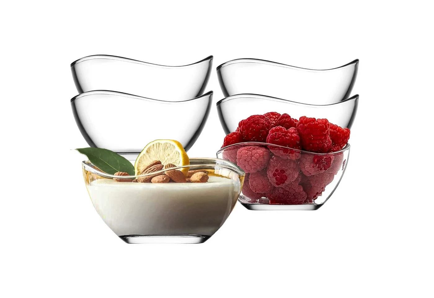 LAV Vira Glasschalen 12er-Set Transparent 310 ml
