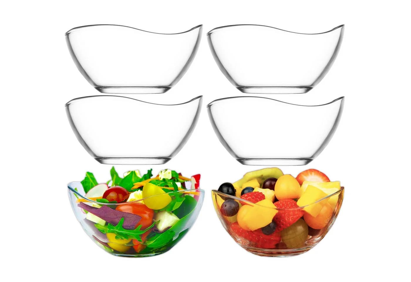 LAV Vira Glasschalen 12er-Set Transparent 310 ml - Bild 3