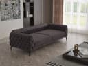 Möbeldreams Chesterfield-Sofa Grau mit Schlaffunktion Bild 3