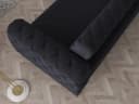 Möbeldreams Chesterfield-Sofa 3er mit Schlaffunktion Schwarz Bild 1