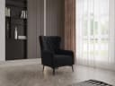 Möbeldreams Chesterfield-Sofa 3er mit Schlaffunktion Schwarz Bild 4