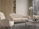 Möbeldreams Sofa-Set Ema 3-3-1 Modern Chesterfield Beige Bild 1