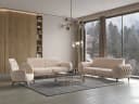 Möbeldreams Sofa-Set Ema 3-3-1 Modern Chesterfield Beige Bild 2