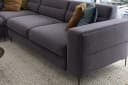 Möbeldreams Ecksofa Velvet L-Form Samt Grau Modern Bild 1