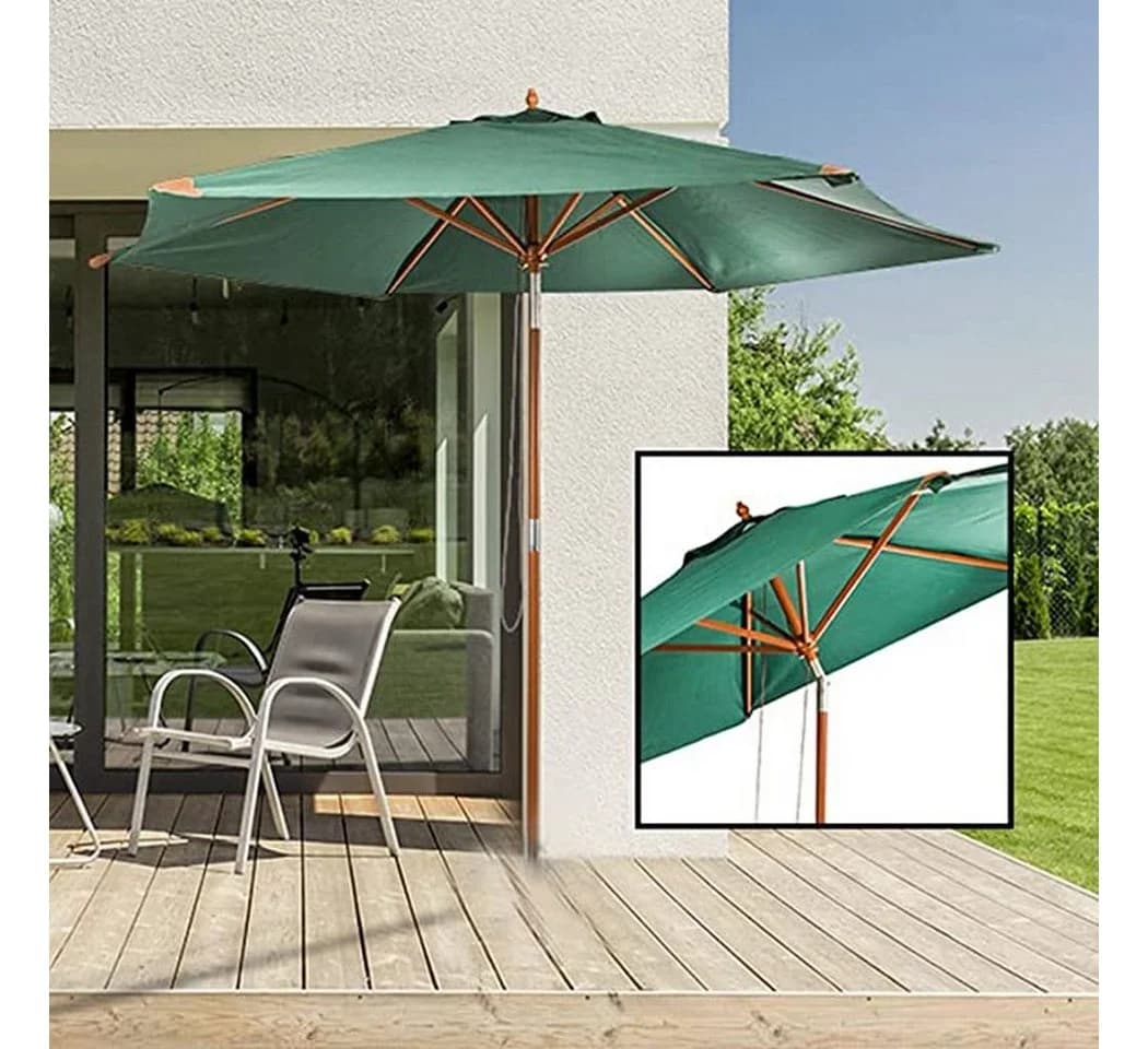 habeig Sonnenschirm 300 cm Grün UV 50+ Marktschirm - Bild 4