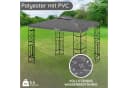 habeig Pavillon-Ersatzdach Wasserdicht PVC 3x4m Anthrazit Bild 1