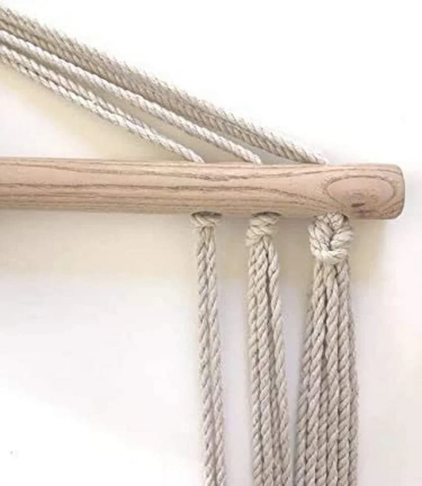 Habeig Hängesessel Beige Baumwoll-/Polyestergemisch - Bild 4