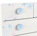 habeig Kinderkommode Schneeflocke 120x78x41cm weiss Sideboard Bild 1