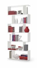 habeig Raumteilerregal Stufenregal Bücherregal Weiß Bild 2