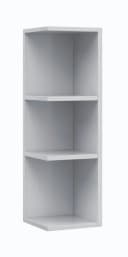 habeig Eckregal Weiß 3 Ablagefächer Badregal Bild 1