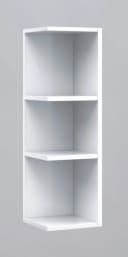 habeig Eckregal Weiß 3 Ablagefächer Badregal Bild 2