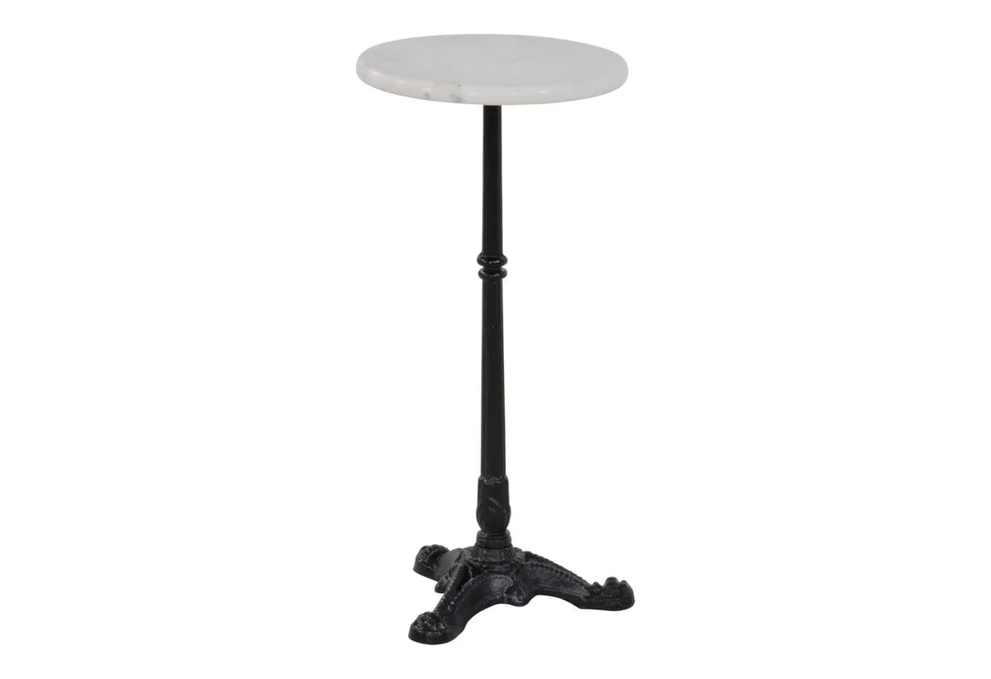 habeig Bistrotisch Marmorplatte Schwarz Metall - Bild 2
