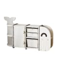 habeig Kinderregal Wal Aufbewahrungsregal Kinderzimmer Beige Bild 1