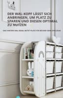 habeig Kinderregal Wal Aufbewahrungsregal Kinderzimmer Beige Bild 4