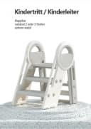 habeig Tritthocker Klappbarer Kindertritt 2-3 Stufen 65 cm Höhe bis 75 kg Kinderleiter Bild 5