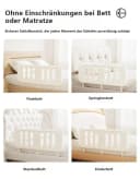 habeig Babybett Bettgitter 120x47cm Rausfallschutz extrem stabil Bild 4