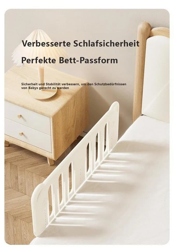 habeig Babybett Bettgitter 120x47cm Rausfallschutz extrem stabil - Bild 5