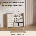 habeig Kinderregal multifunktional mit Türen und Körben weiß Bild 1