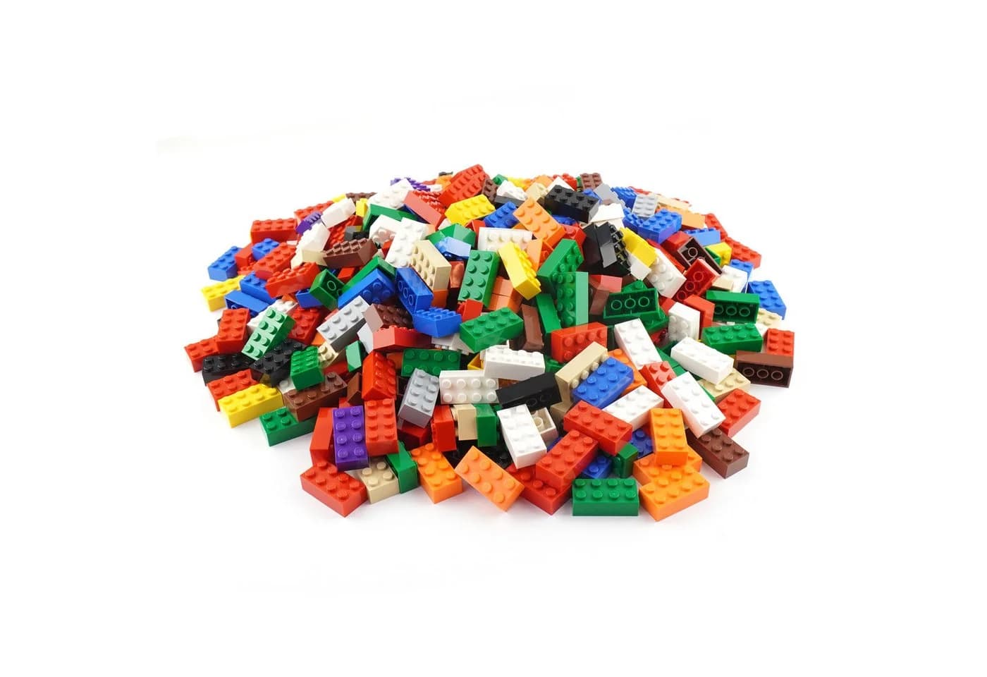 LEGO® 2x4 Steine Bausteine Gemischt Bunt - 100x Kreativ-Set
