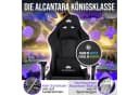 ELITESEATS Gaming-Stuhl Ergonomisch Schwarz mit 4D-Armlehnen und Fußstütze Bild 3