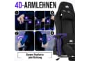 ELITESEATS Gaming-Stuhl Ergonomisch Schwarz mit 4D-Armlehnen und Fußstütze Bild 5