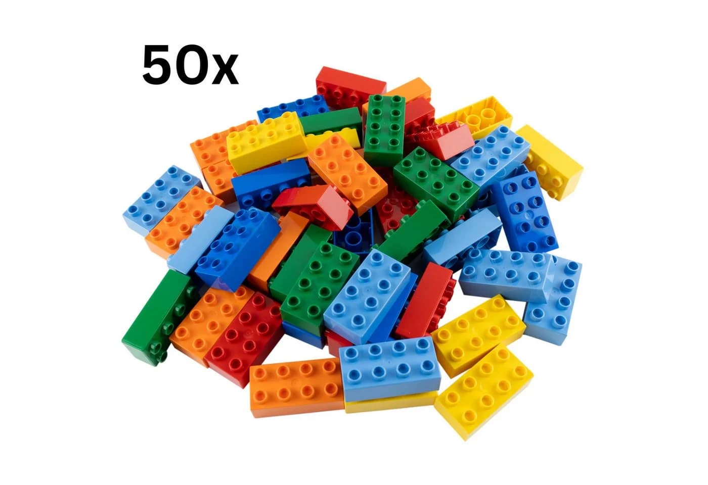 LEGO® DUPLO® 2x4 Steine Bausteine Bunt Gemischt - 50 Teile Kreativ-Set - Bild 2