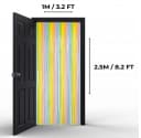 Montegoni Lametta Vorhang 2er Set Bunt Glitzer Party Deko Bild 1