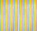 Montegoni Lametta Vorhang 2er Set Bunt Glitzer Party Deko Bild 2