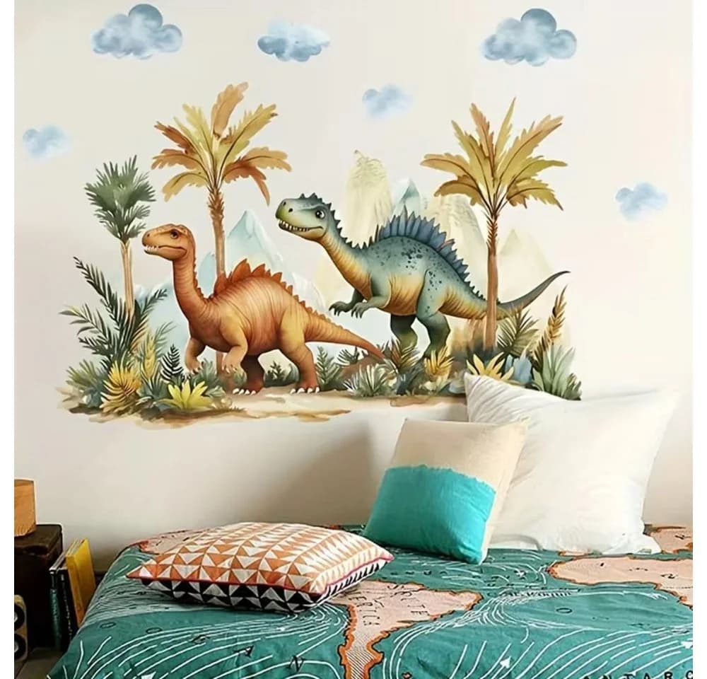 Montegoni Wandsticker Jurassic Forest Dinosaur 84x54cm Selbstklebend - Bild 2