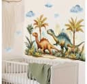 Montegoni Wandsticker Jurassic Forest Dinosaur 84x54cm Selbstklebend Bild 3