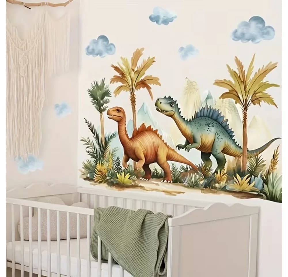 Montegoni Wandsticker Jurassic Forest Dinosaur 84x54cm Selbstklebend - Bild 3