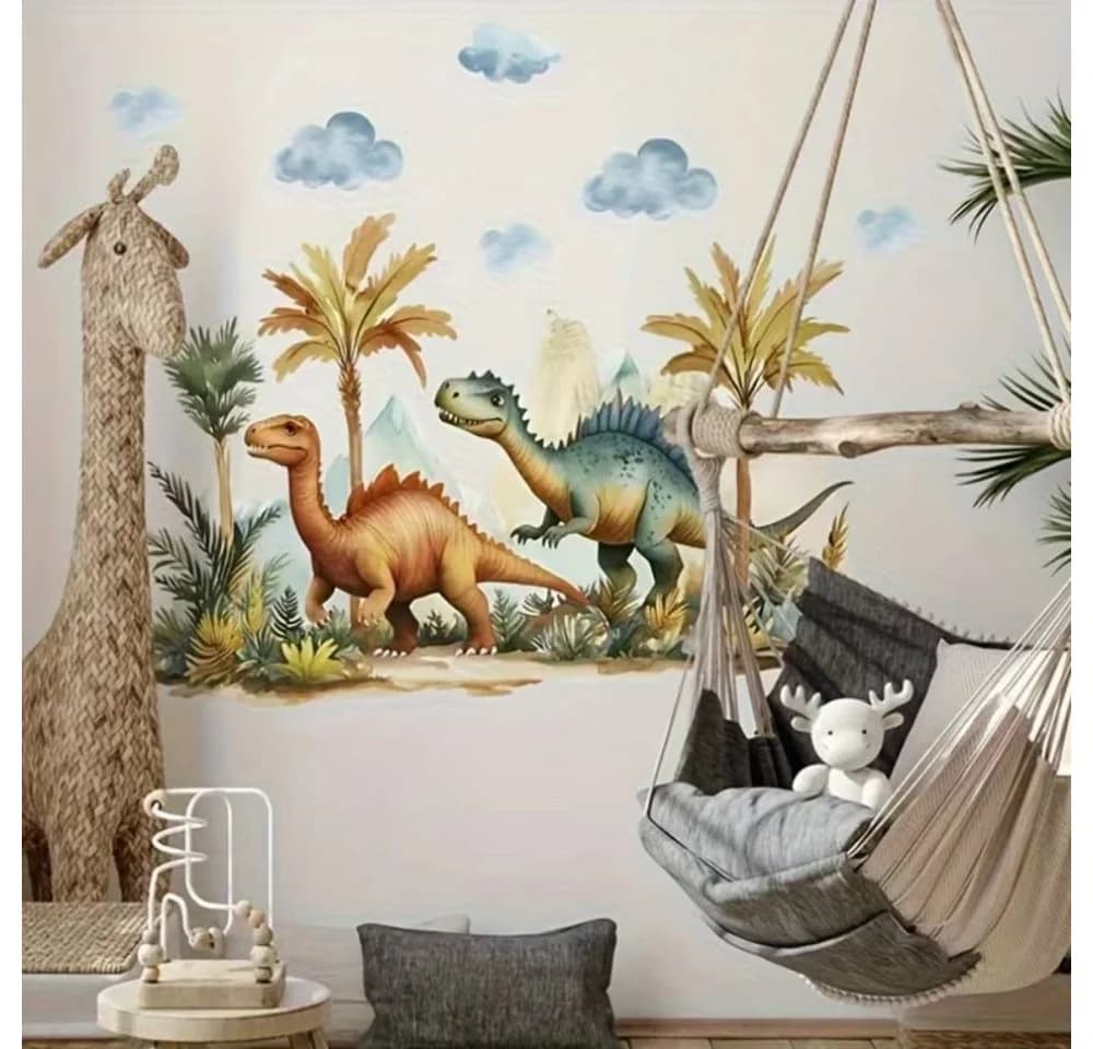 Montegoni Wandsticker Jurassic Forest Dinosaur 84x54cm Selbstklebend - Bild 4
