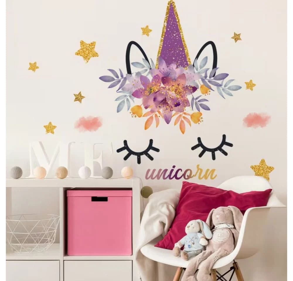Montegoni Wandsticker Einhorn Kinderzimmer selbstklebend - Bild 2