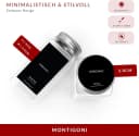 Montegoni Gewürzetiketten 288 Stück Schwarz Selbstklebend Wasserfest Bild 1