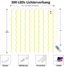 Montegoni LED-Lichterkette 3x3m 300 LEDs mit Fernbedienung Bild 3