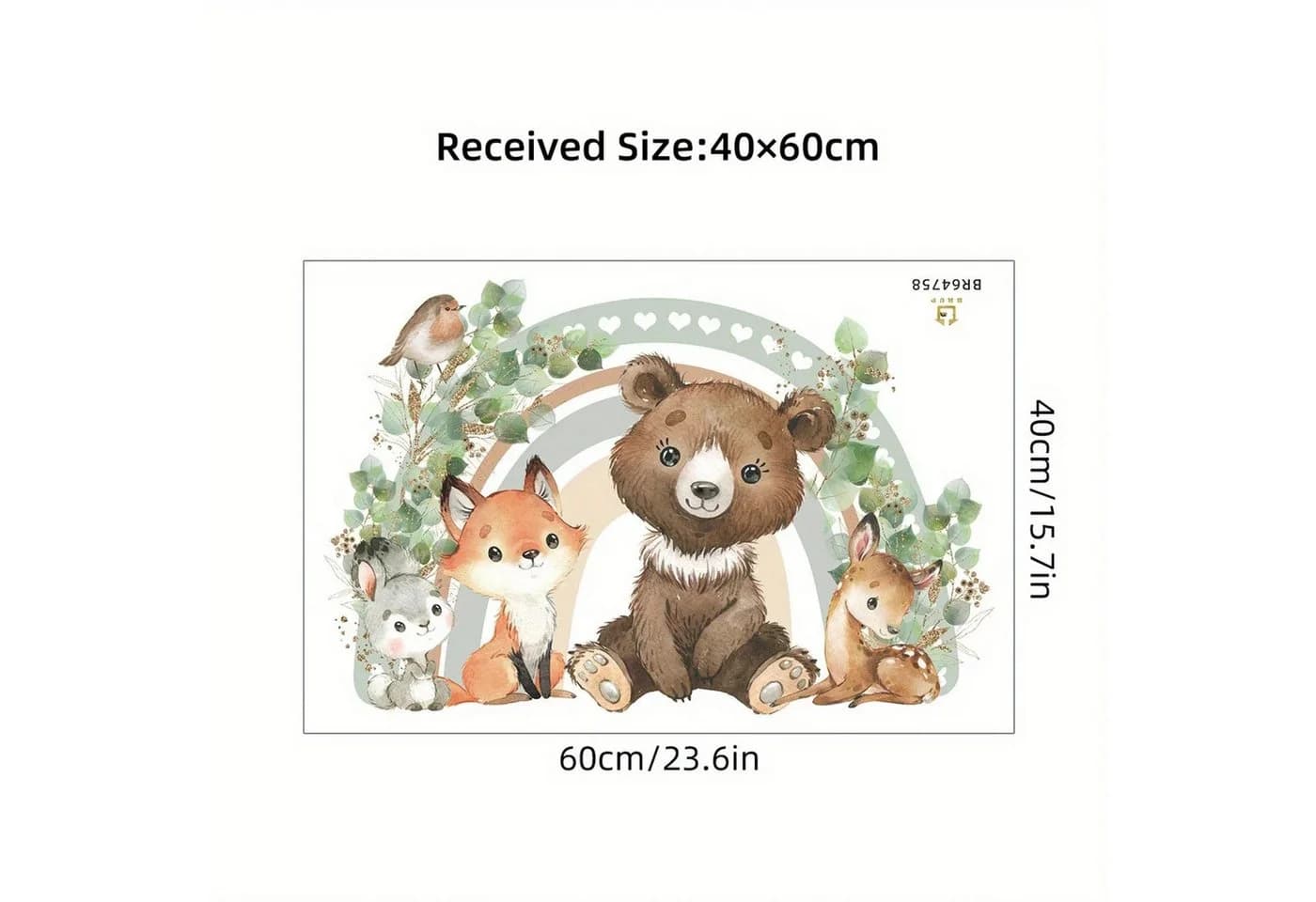 Montegoni Wandsticker Kinder Tier Waldtiere Safari - Bild 3