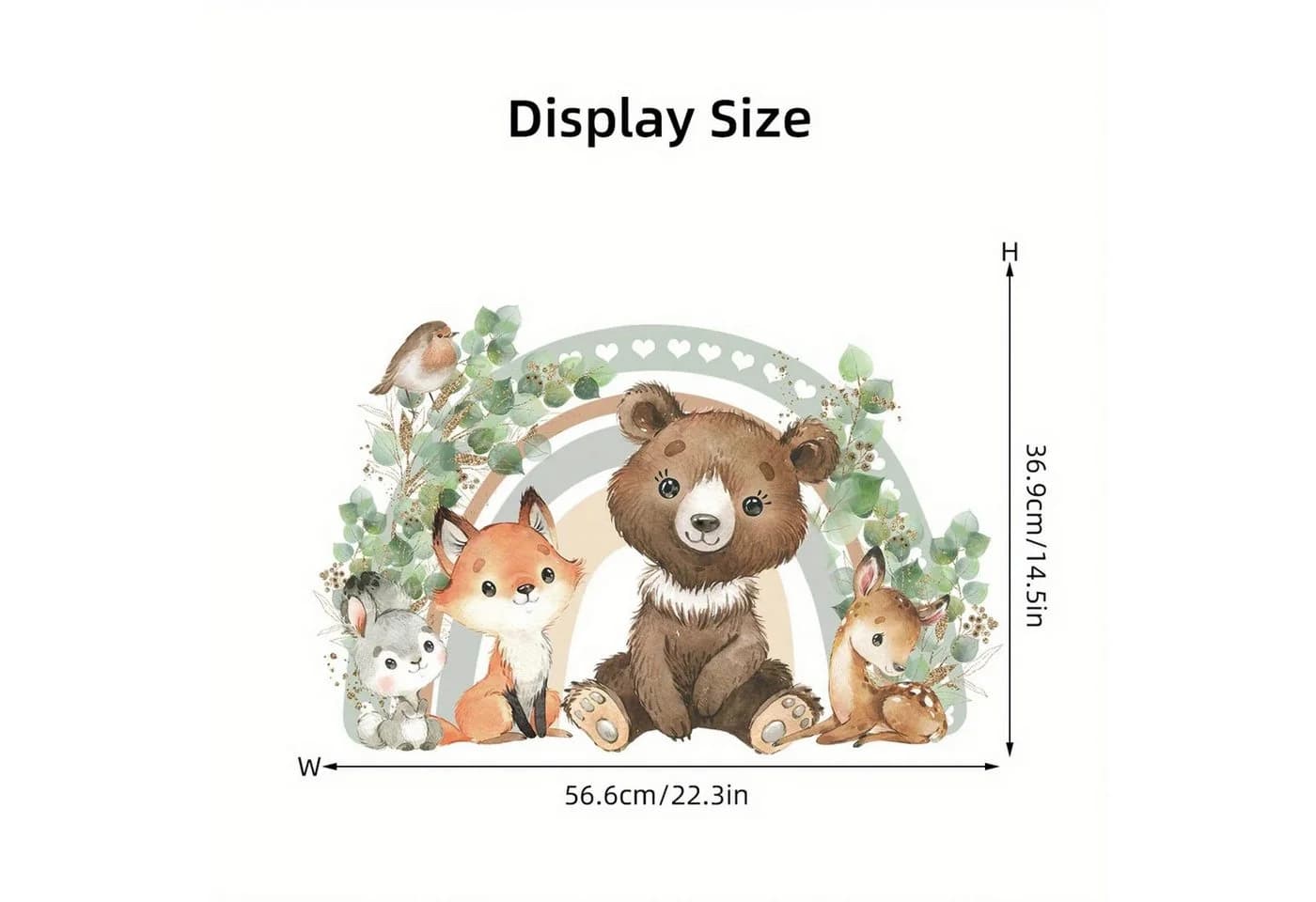 Montegoni Wandsticker Kinder Tier Waldtiere Safari - Bild 4