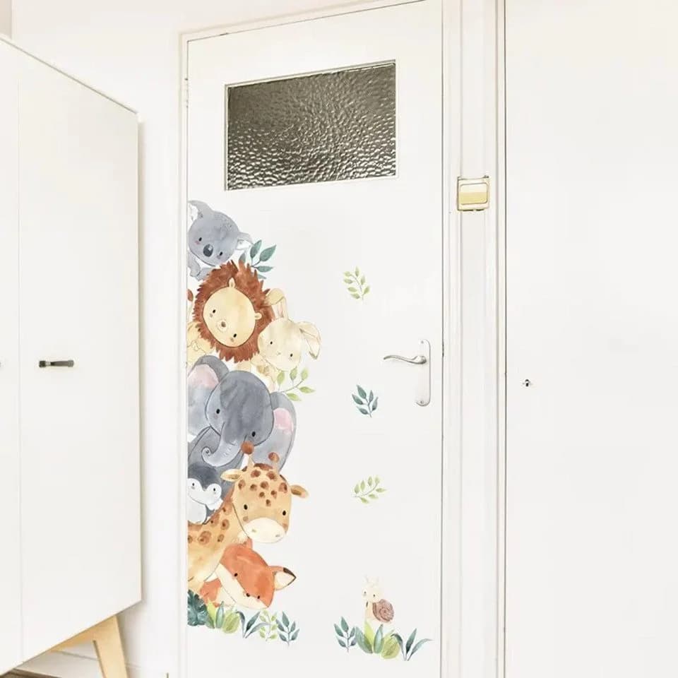 Montegoni Wandsticker Kinderzimmer Waldtiere Elefant Giraffe Kaninchen - Bild 3