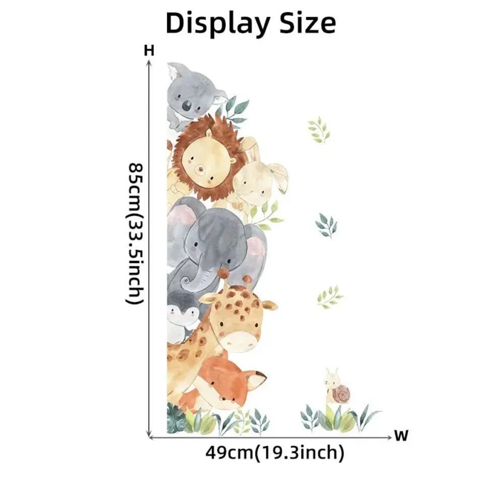 Montegoni Wandsticker Kinderzimmer Waldtiere Elefant Giraffe Kaninchen - Bild 5