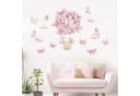 Montegoni Wandsticker Rosa Schmetterlingskorb Wandaufkleber Bild 1