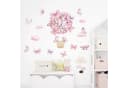 Montegoni Wandsticker Rosa Schmetterlingskorb Wandaufkleber Bild 2