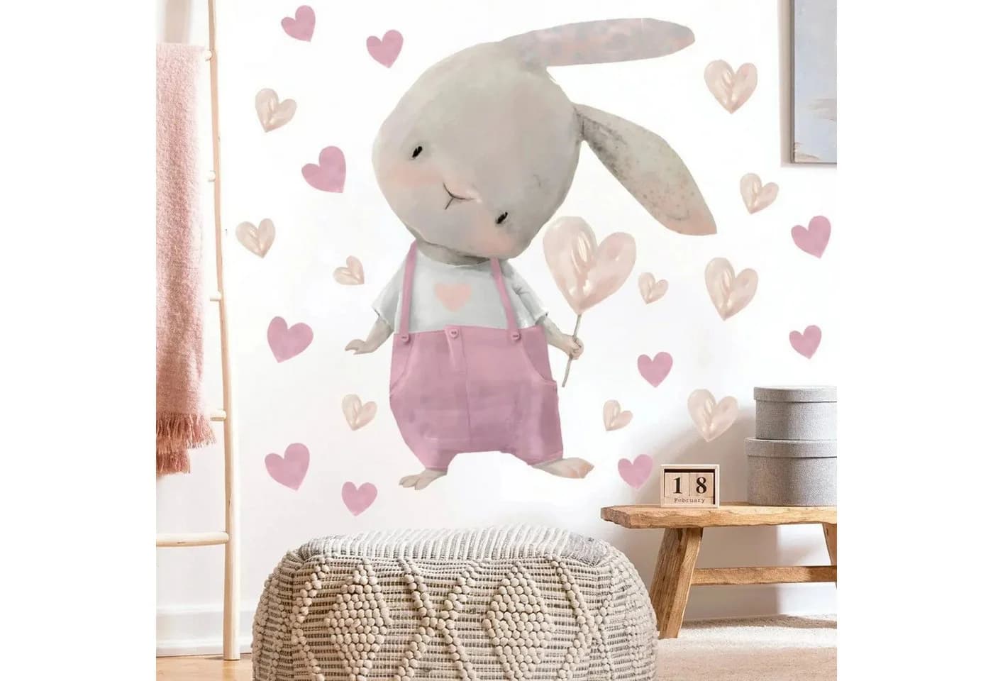 Montegoni Wandsticker Kinder Tier Wandaufkleber Deko PVC