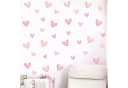 Montegoni Wandsticker Kinder 60 Stück Rosa Herzform Selbstklebend Bild 2