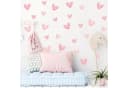 Montegoni Wandsticker Kinder 60 Stück Rosa Herzform Selbstklebend Bild 4