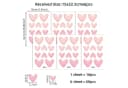 Montegoni Wandsticker Kinder 60 Stück Rosa Herzform Selbstklebend Bild 5